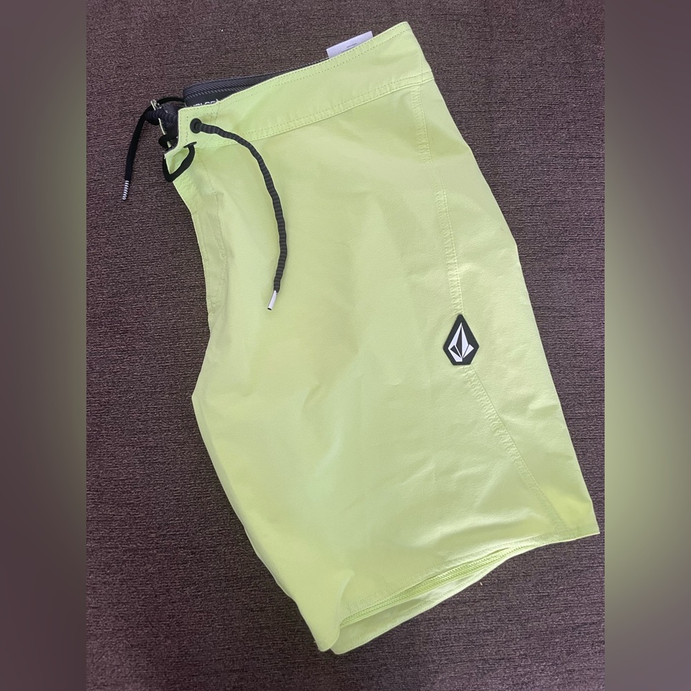Volcom Men's Neon Green Board Shorts